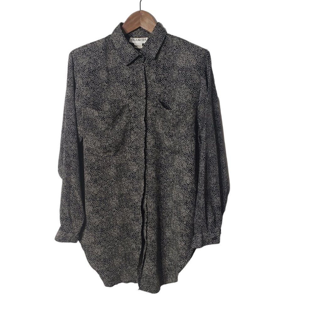 Vintage 80's/90's shirt and skirt set, long sleeves, Glances brand